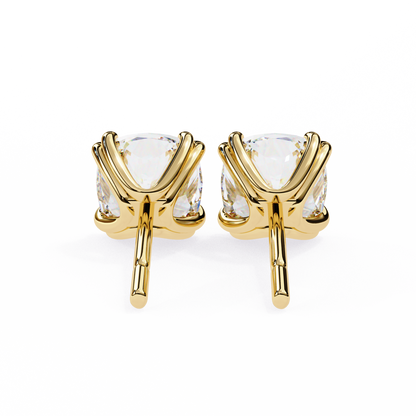 lab grown diamond | moissanite Jewellery Diamond Crunt Lab Grown OR Moissanite Stud Earrings by Rabbito Jewels
