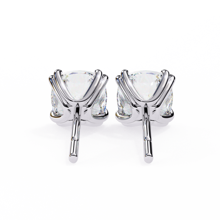 lab grown diamond | moissanite Jewellery Diamond Crunt Lab Grown OR Moissanite Stud Earrings by Rabbito Jewels