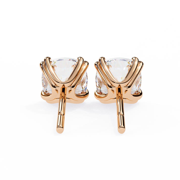 lab grown diamond | moissanite Jewellery Diamond Crunt Lab Grown OR Moissanite Stud Earrings by Rabbito Jewels