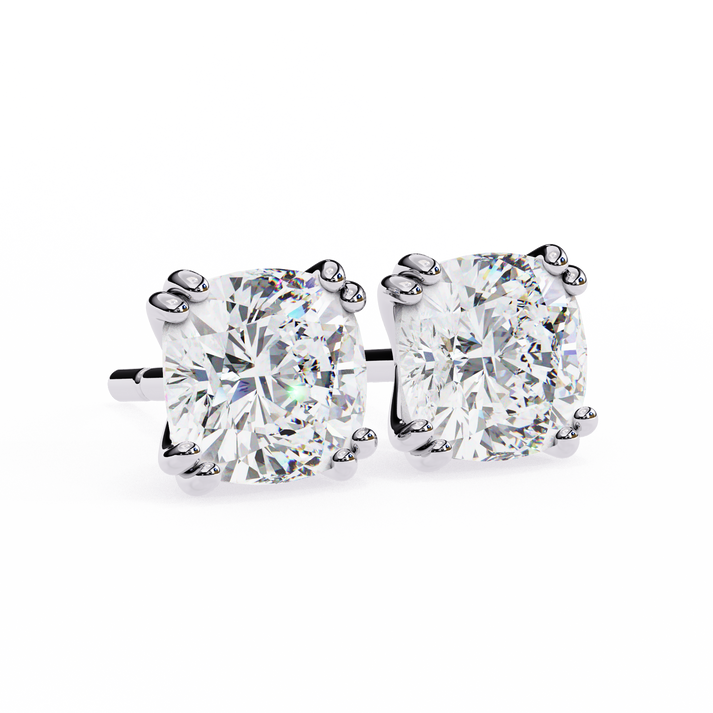 lab grown diamond | moissanite Jewellery Diamond Crunt Lab Grown OR Moissanite Stud Earrings by Rabbito Jewels