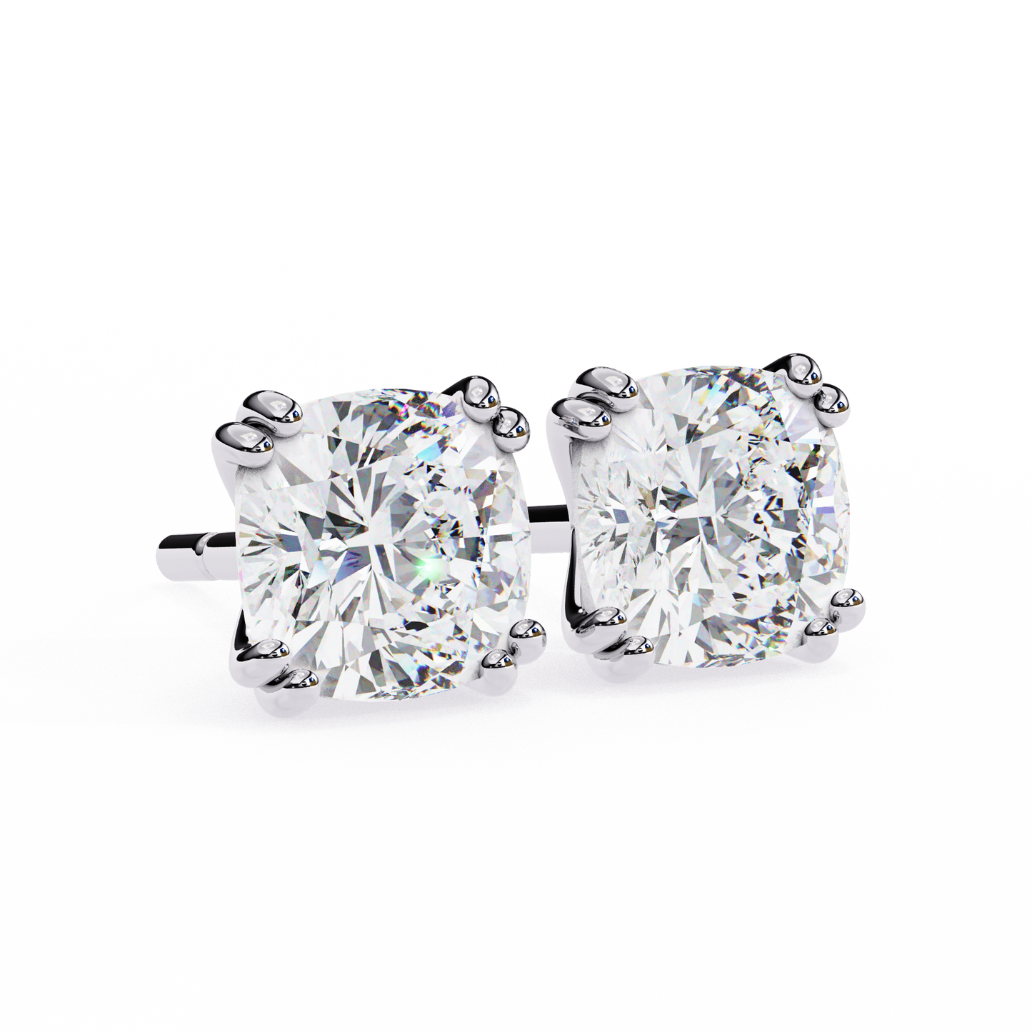 lab grown diamond | moissanite Jewellery Diamond Crunt Lab Grown OR Moissanite Stud Earrings by Rabbito Jewels