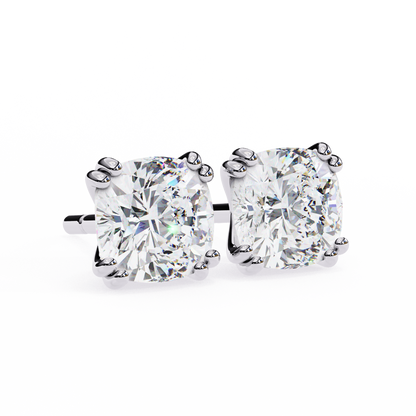 lab grown diamond | moissanite Jewellery Diamond Crunt Lab Grown OR Moissanite Stud Earrings by Rabbito Jewels