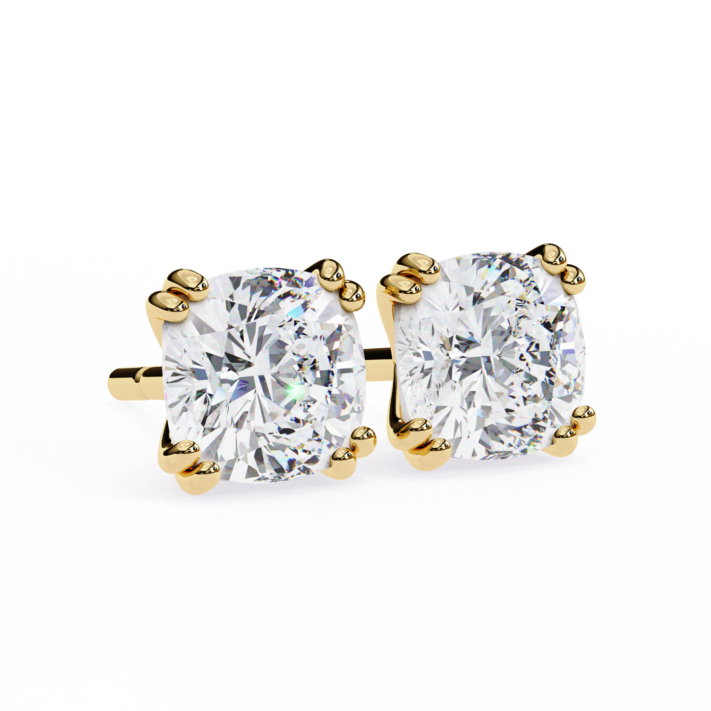 lab grown diamond | moissanite Jewellery Diamond Crunt Lab Grown OR Moissanite Stud Earrings by Rabbito Jewels