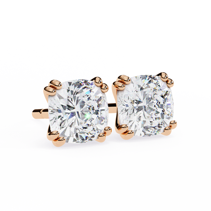 lab grown diamond | moissanite Jewellery Diamond Crunt Lab Grown OR Moissanite Stud Earrings by Rabbito Jewels