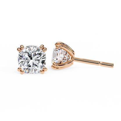 lab grown diamond | moissanite Jewellery Diamond Crunt Lab Grown OR Moissanite Stud Earrings by Rabbito Jewels