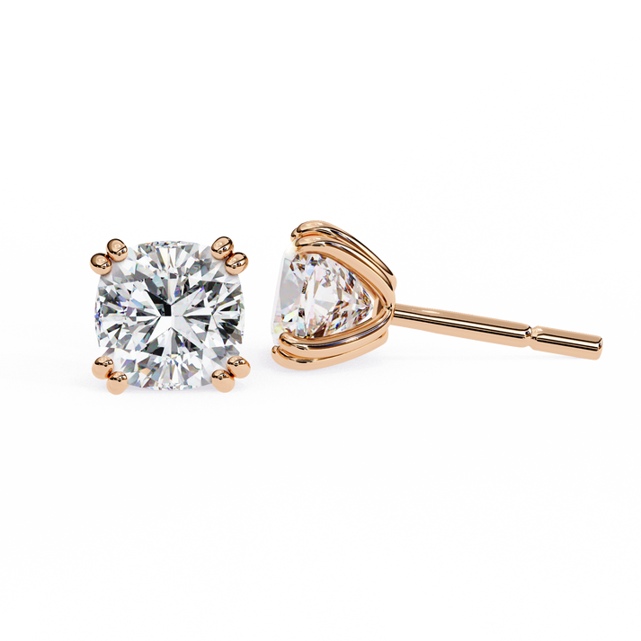 lab grown diamond | moissanite Jewellery Diamond Crunt Lab Grown OR Moissanite Stud Earrings by Rabbito Jewels