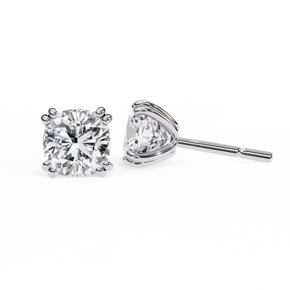 lab grown diamond | moissanite Jewellery Diamond Crunt Lab Grown OR Moissanite Stud Earrings by Rabbito Jewels