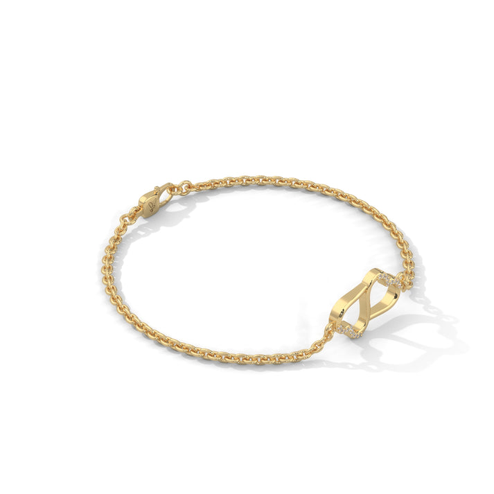lab grown diamond | moissanite Jewellery Lucy Heart Lab Grown Diamond OR Moissanite Bracelet by Rabbito Jewels