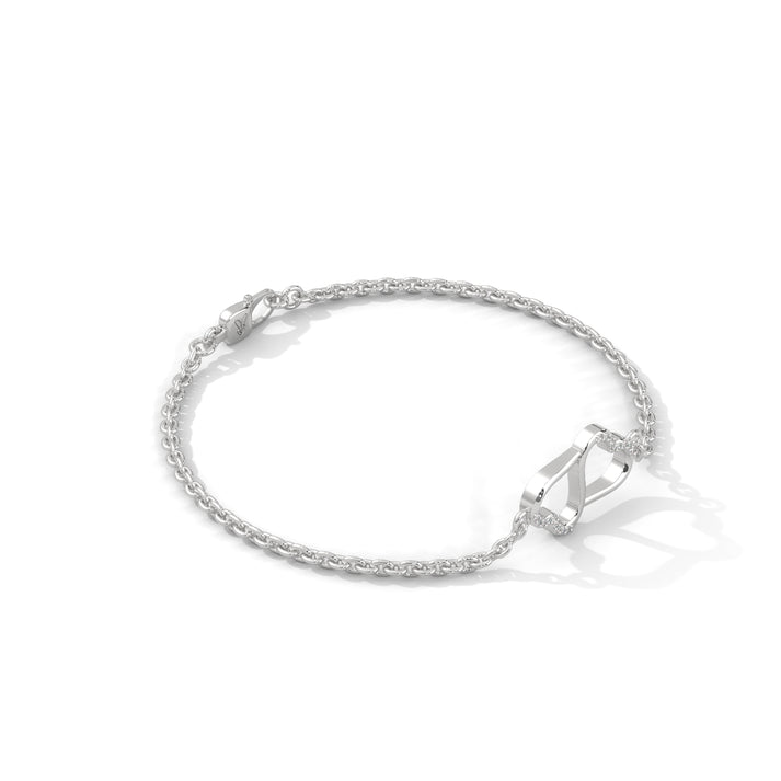 lab grown diamond | moissanite Jewellery Lucy Heart Lab Grown Diamond OR Moissanite Bracelet by Rabbito Jewels