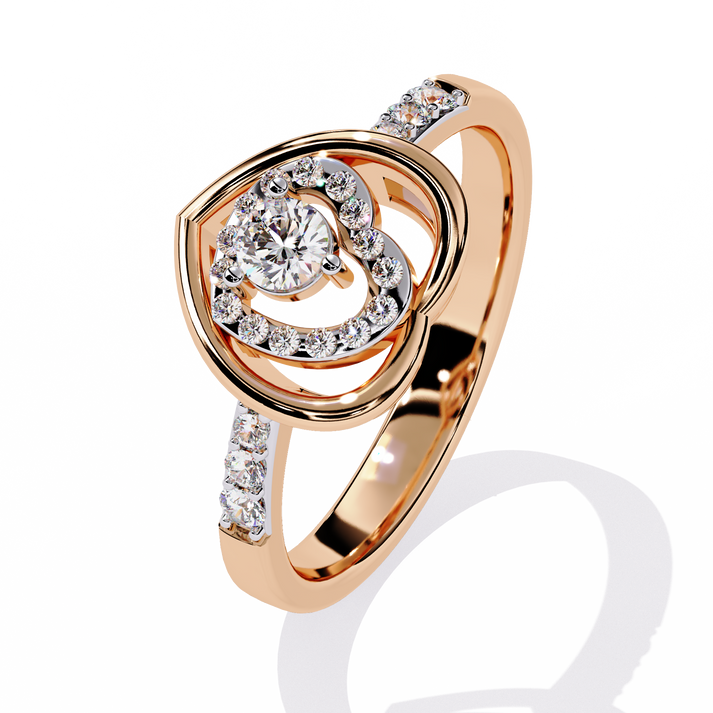 lab grown diamond | moissanite Jewellery Shorena Heart Lab Grown Diamond OR Moissanite Ring by Rabbito Jewels