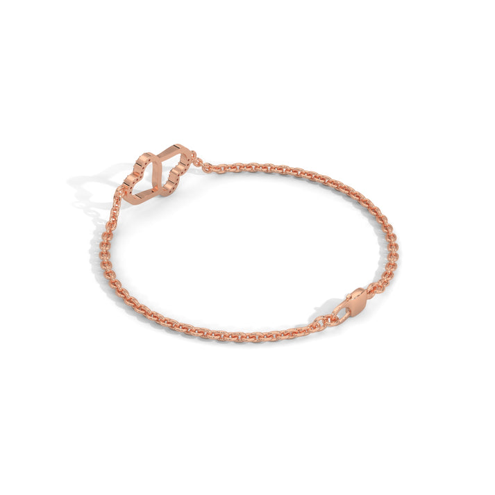 lab grown diamond | moissanite Jewellery Lucy Heart Lab Grown Diamond OR Moissanite Bracelet by Rabbito Jewels