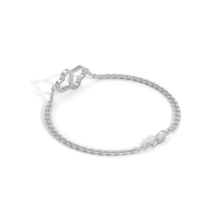 lab grown diamond | moissanite Jewellery Lucy Heart Lab Grown Diamond OR Moissanite Bracelet by Rabbito Jewels