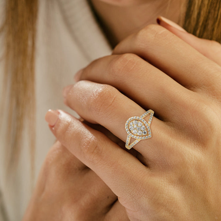lab grown diamond | moissanite Jewellery Nabha Lab Grown Diamond OR Moissanite Ring by Rabbito Jewels
