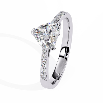 lab grown diamond | moissanite Jewellery Lustr Love Lab Grown Diamond OR Moissanite Ring by Rabbito Jewels