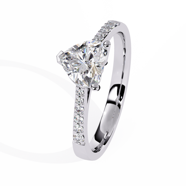 lab grown diamond | moissanite Jewellery Lustr Love Lab Grown Diamond OR Moissanite Ring by Rabbito Jewels