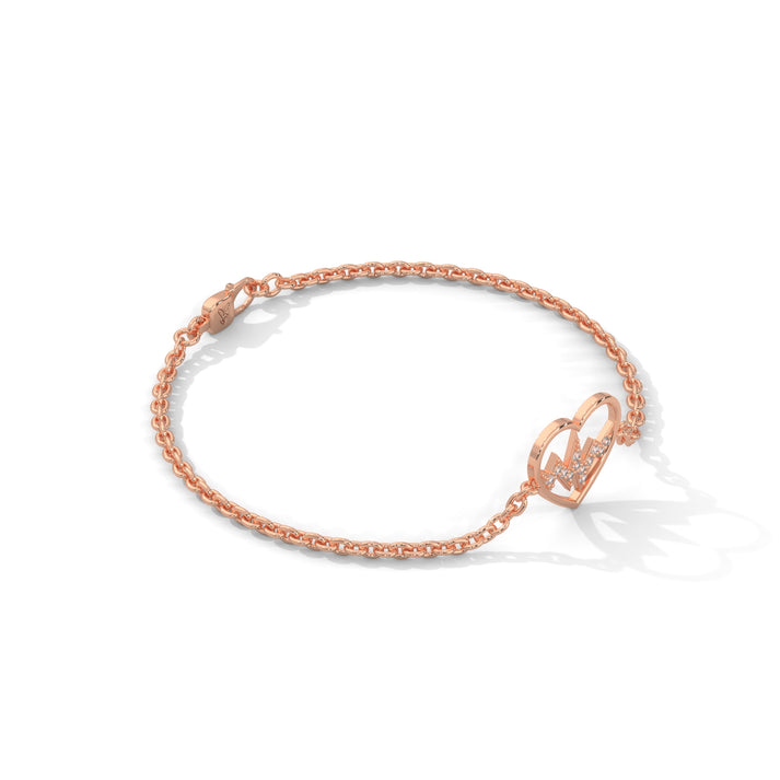 lab grown diamond | moissanite Jewellery Heartbeat Lab Grown Diamond OR Moissanite Bracelet by Rabbito Jewels