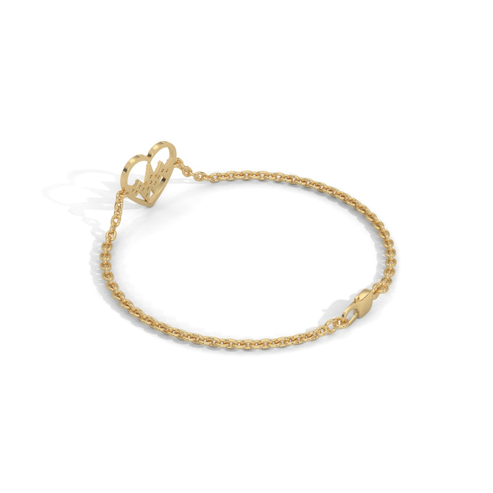 lab grown diamond | moissanite Jewellery Heartbeat Lab Grown Diamond OR Moissanite Bracelet by Rabbito Jewels