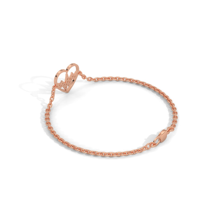 lab grown diamond | moissanite Jewellery Heartbeat Lab Grown Diamond OR Moissanite Bracelet by Rabbito Jewels