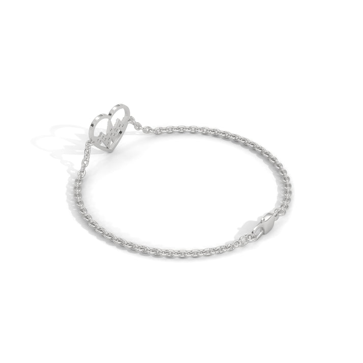 lab grown diamond | moissanite Jewellery Heartbeat Lab Grown Diamond OR Moissanite Bracelet by Rabbito Jewels