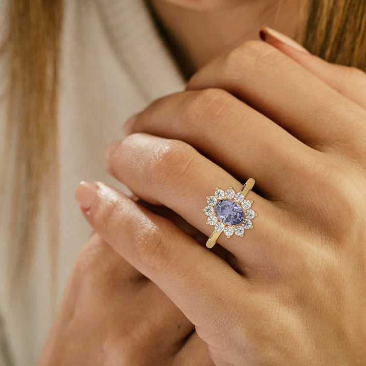 lab grown diamond | moissanite Jewellery Myrah Lab Grown Diamond OR Moissanite Ring by Rabbito Jewels