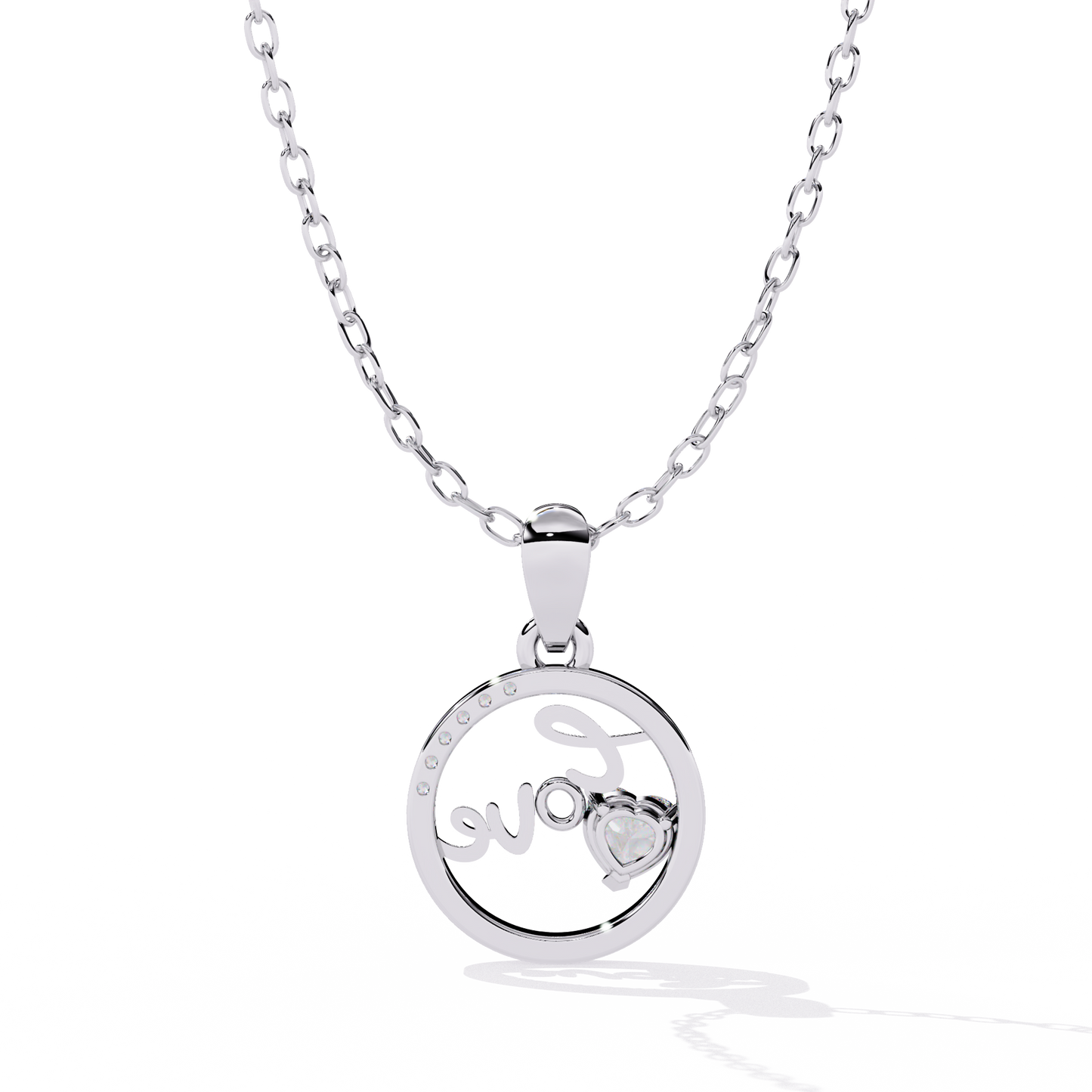 lab grown diamond | moissanite Jewellery Dotsun Love Lab Grown Diamond OR Moissanite Pendant by Rabbito Jewels