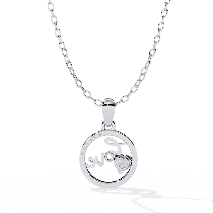 lab grown diamond | moissanite Jewellery Dotsun Love Lab Grown Diamond OR Moissanite Pendant by Rabbito Jewels