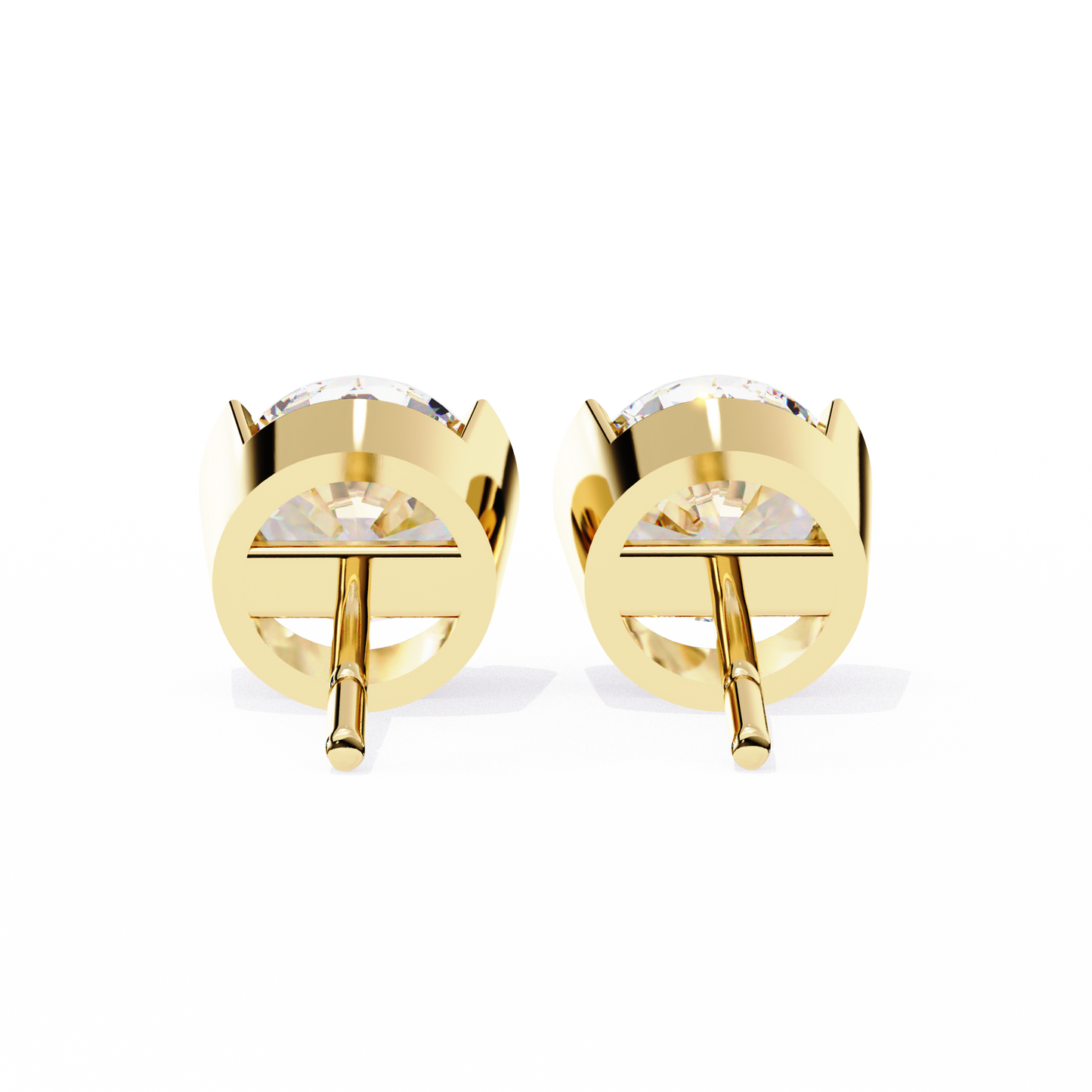 lab grown diamond | moissanite Jewellery Pinkal Reflection Lab Grown OR Moissanite Stud Earrings by Rabbito Jewels