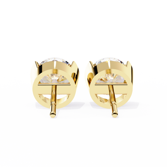 lab grown diamond | moissanite Jewellery Pinkal Reflection Lab Grown OR Moissanite Stud Earrings by Rabbito Jewels