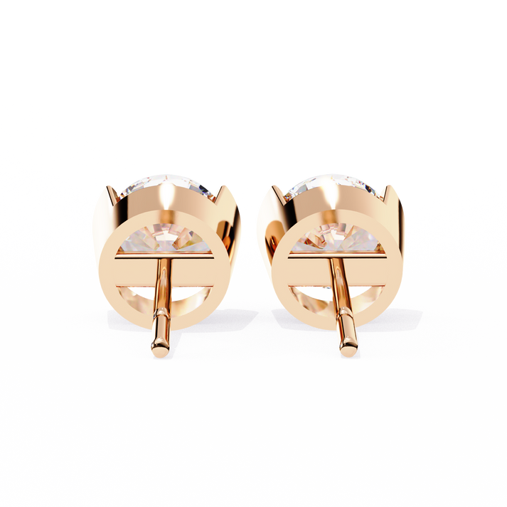 lab grown diamond | moissanite Jewellery Pinkal Reflection Lab Grown OR Moissanite Stud Earrings by Rabbito Jewels