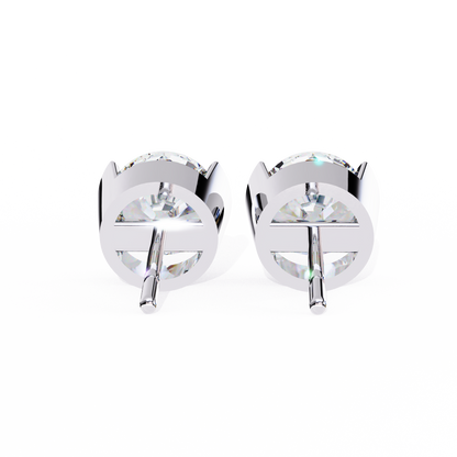 lab grown diamond | moissanite Jewellery Pinkal Reflection Lab Grown OR Moissanite Stud Earrings by Rabbito Jewels