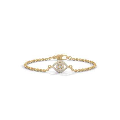 Leaf Evil Eye Bracelet