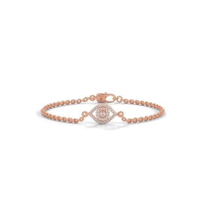 Leaf Evil Eye Bracelet