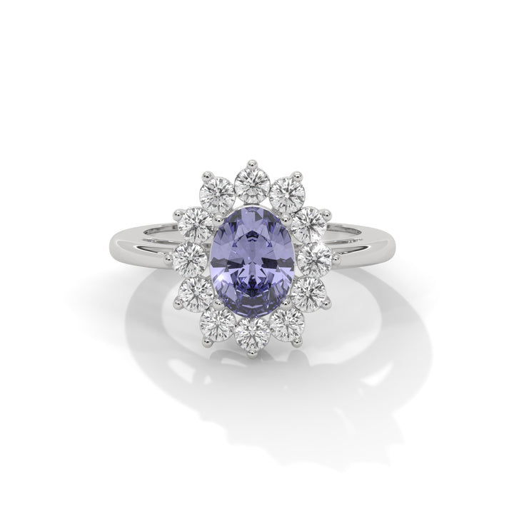 lab grown diamond | moissanite Jewellery Myrah Lab Grown Diamond OR Moissanite Ring White Gold 18K by Rabbito Jewels