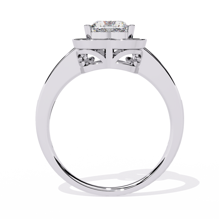 lab grown diamond | moissanite Jewellery Pave Set Heart Lab Grown Diamond OR Moissanite Ring by Rabbito Jewels
