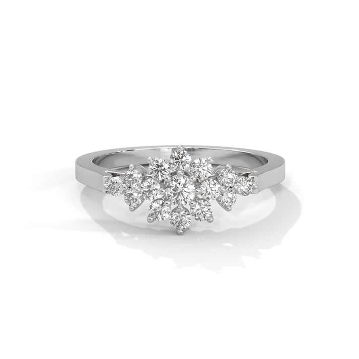 lab grown diamond | moissanite Jewellery Florine Cocktail Lab Grown Diamond OR Moissanite Ring Silver by Rabbito Jewels