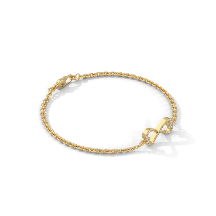 lab grown diamond | moissanite Jewellery Infinite Glamour Lab Grown Diamond OR Moissanite Bracelet by Rabbito Jewels