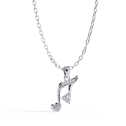 lab grown diamond | moissanite Jewellery Music Star Lab Grown Diamond OR Moissanite Pendant by Rabbito Jewels