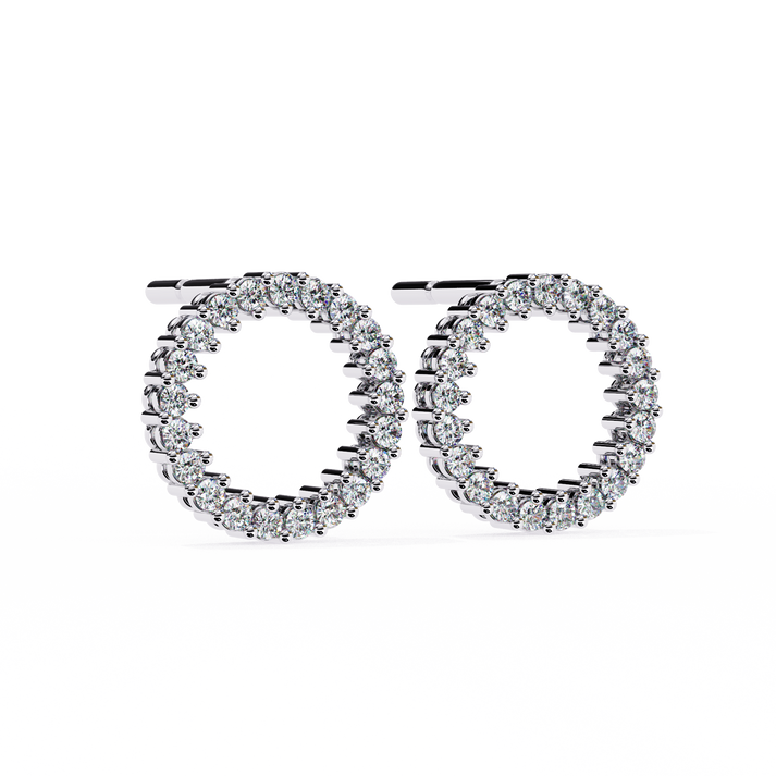 lab grown diamond | moissanite Jewellery Forzi Perals Earrings by Rabbito Jewels