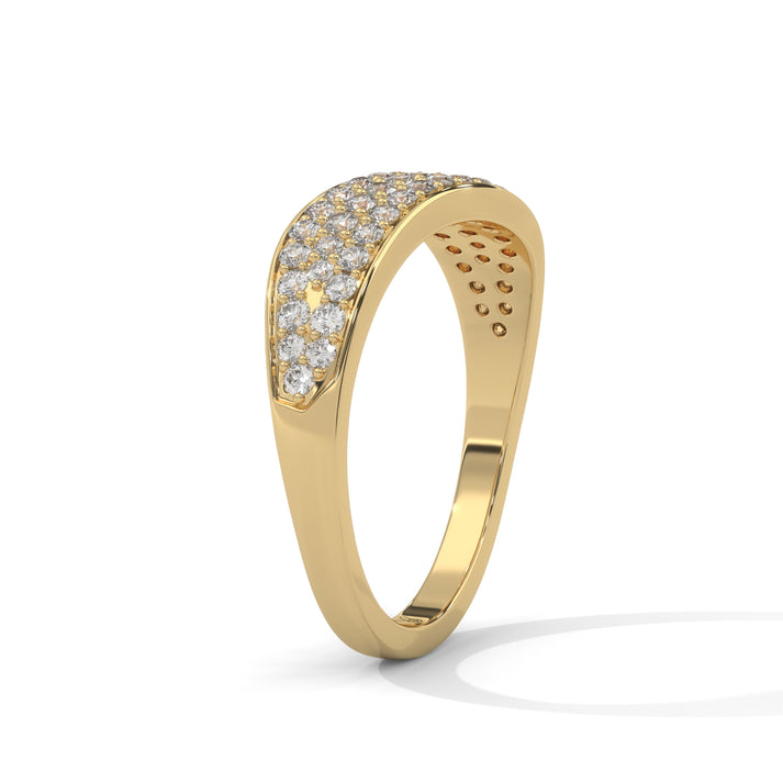 lab grown diamond | moissanite Jewellery Pave Signet Lab Grown Diamond OR Moissanite Ring by Rabbito Jewels
