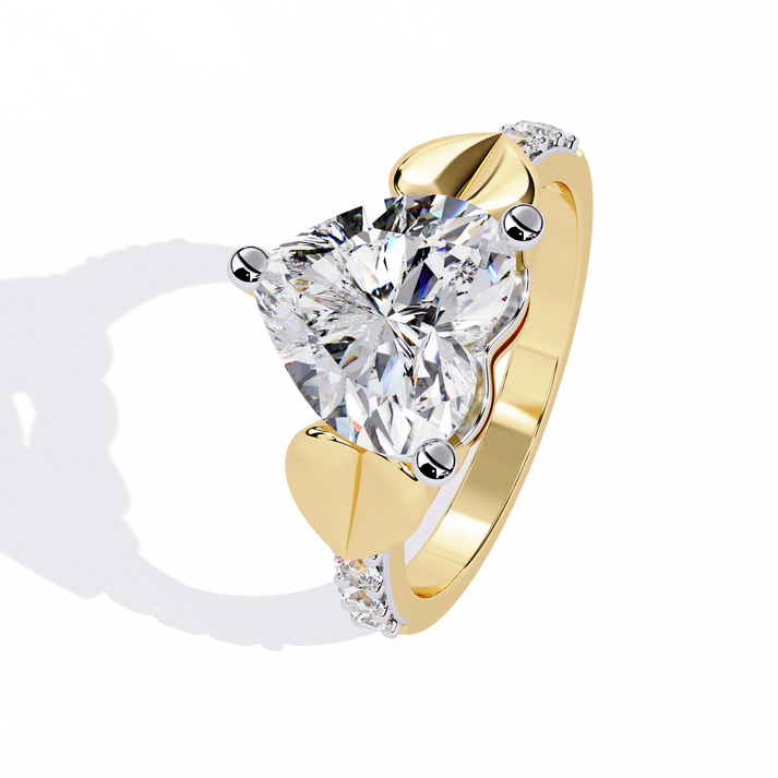 lab grown diamond | moissanite Jewellery Alita 2.33Ct Heart Shape Lab Grown Diamond OR Moissanite Ring by Rabbito Jewels