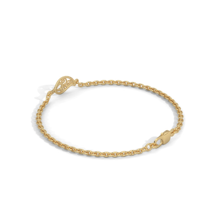 lab grown diamond | moissanite Jewellery Twisted Leaf Lab Grown Diamond OR Moissanite Bracelet by Rabbito Jewels