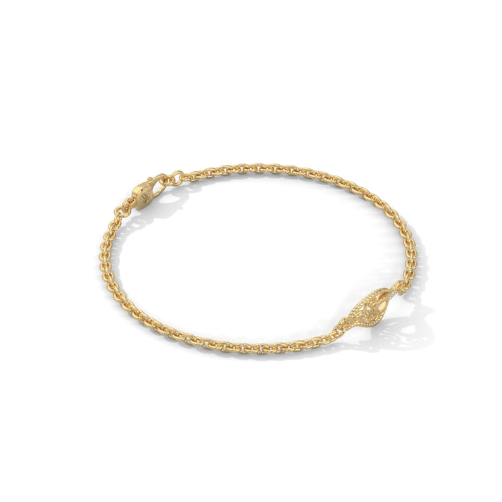 lab grown diamond | moissanite Jewellery Twisted Leaf Lab Grown Diamond OR Moissanite Bracelet by Rabbito Jewels