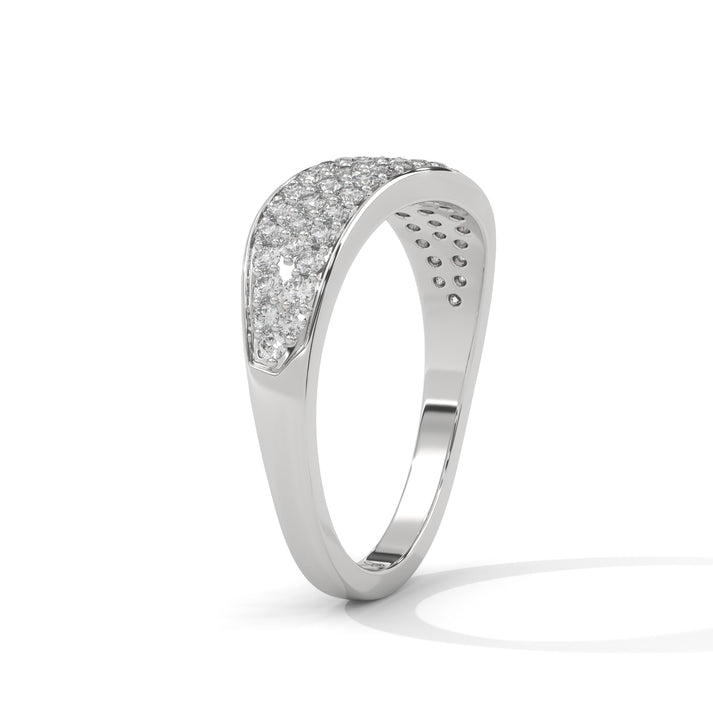 lab grown diamond | moissanite Jewellery Pave Signet Lab Grown Diamond OR Moissanite Ring by Rabbito Jewels