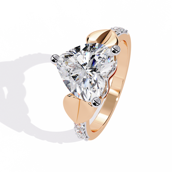 lab grown diamond | moissanite Jewellery Alita 2.33Ct Heart Shape Lab Grown Diamond OR Moissanite Ring by Rabbito Jewels