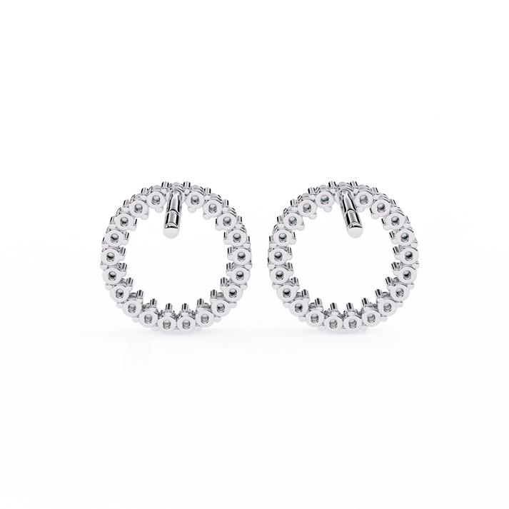lab grown diamond | moissanite Jewellery Forzi Perals Earrings by Rabbito Jewels