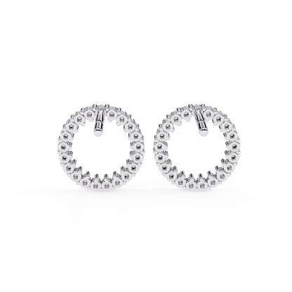 lab grown diamond | moissanite Jewellery Forzi Perals Earrings by Rabbito Jewels