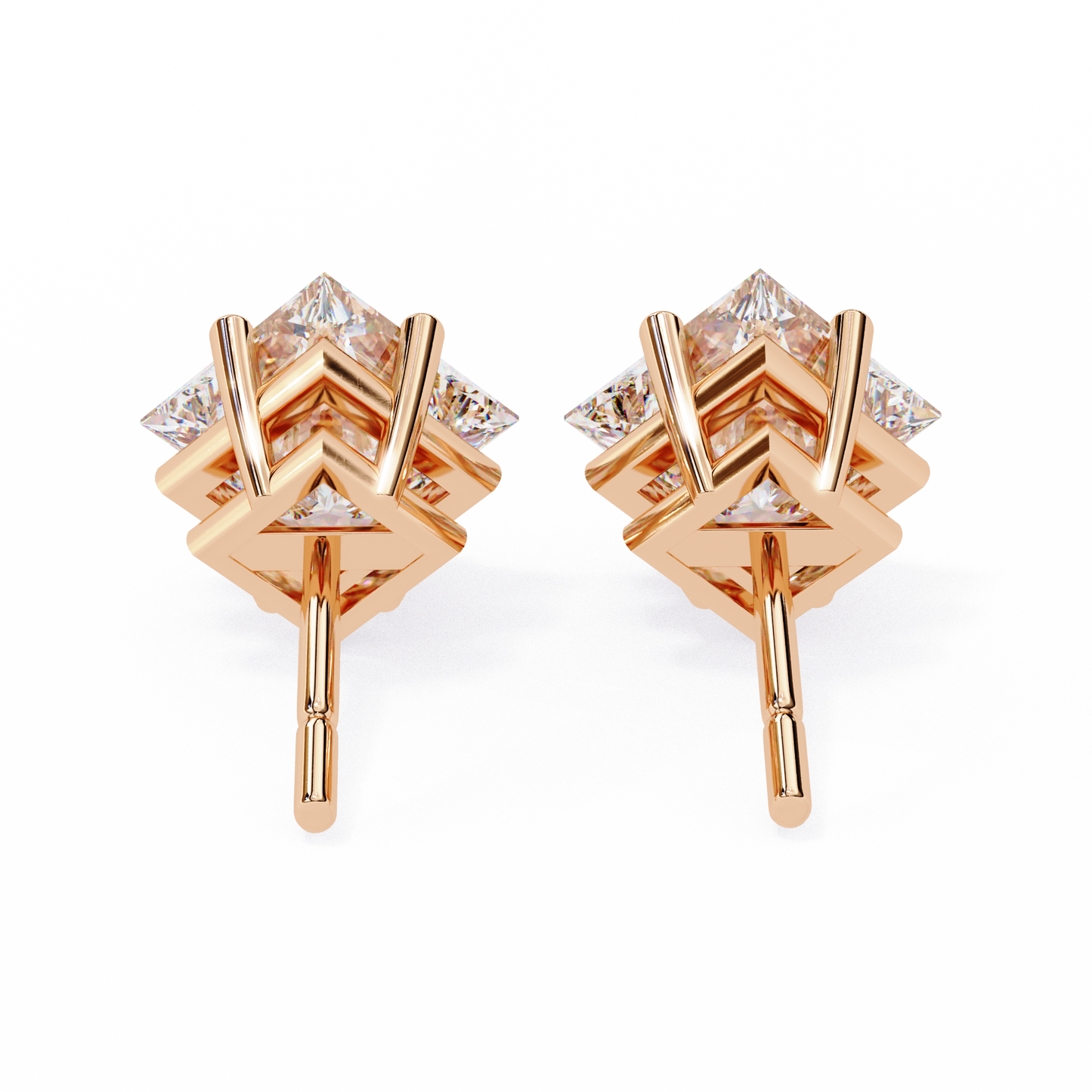 lab grown diamond | moissanite Jewellery Eternal Grace Lab Grown OR Moissanite Stud Earrings by Rabbito Jewels