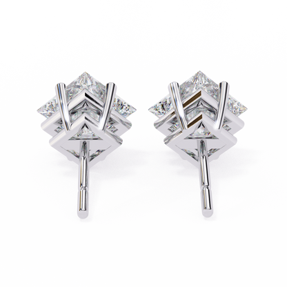 lab grown diamond | moissanite Jewellery Eternal Grace Lab Grown OR Moissanite Stud Earrings by Rabbito Jewels