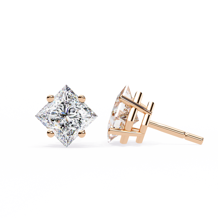 lab grown diamond | moissanite Jewellery Eternal Grace Lab Grown OR Moissanite Stud Earrings by Rabbito Jewels