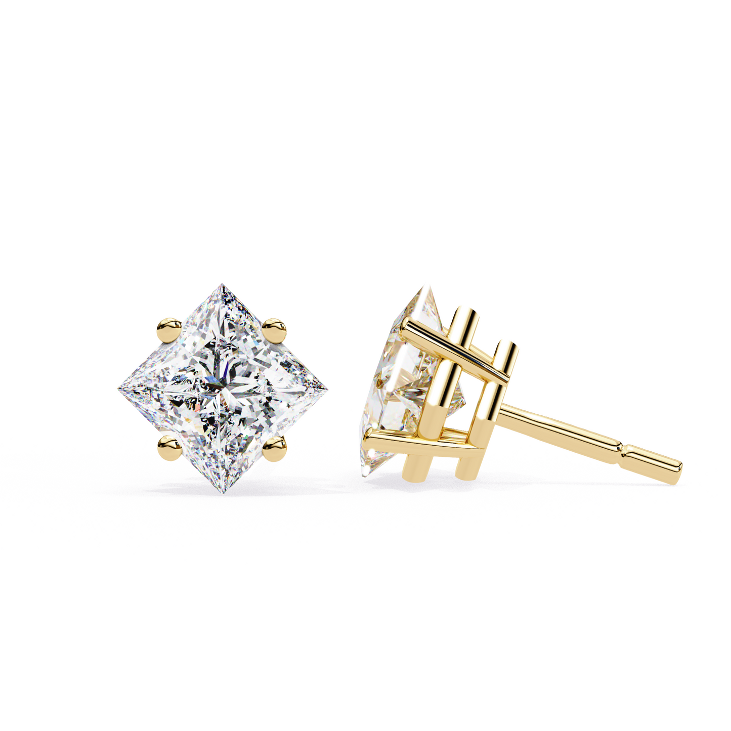 lab grown diamond | moissanite Jewellery Eternal Grace Lab Grown OR Moissanite Stud Earrings by Rabbito Jewels